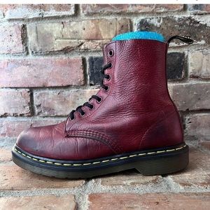 Dr. Martens 1460 Women’s Size 7 Pascal Chunky Leather Red Wine Boots